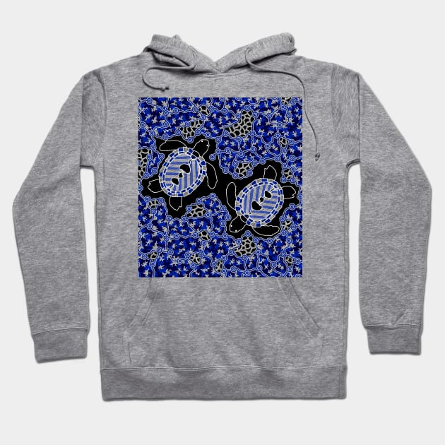 Aboriginal Art - Sea Turtle Dreaming Hoodie by hogartharts